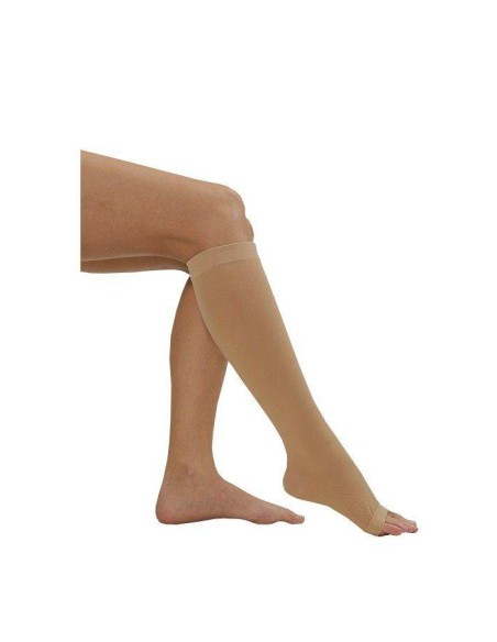 Medilast Bas de compression à bouts renforcés Beige Taille M