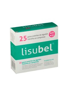 Lisubel Compresses de Gaze Stérile en Coton Hydrofolique 25U