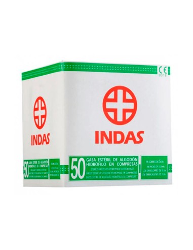 Lisubel Compresses de Gaze Stérile en Coton Hydrofolique 50U Lisubel Compresses de Gaze Stérile en Coton Hydrofolique 50U