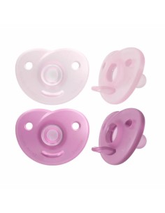 Avent Soothies Sucettes 100% Silicone 0-6 Mois Fille 2U