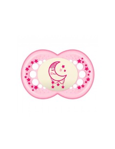 Mam Baby Dummy Original Night 6+ Silicone Rose