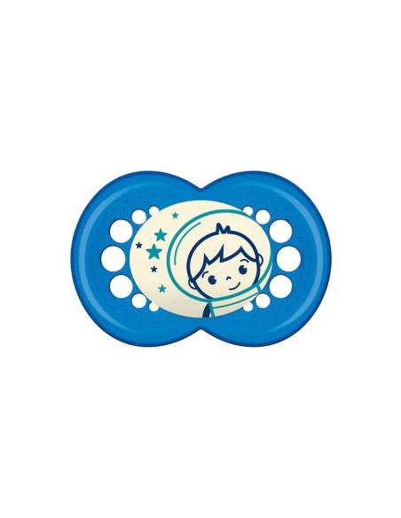 Mam Baby Sucette Nocturne Originale 16+ Silicone Bleu