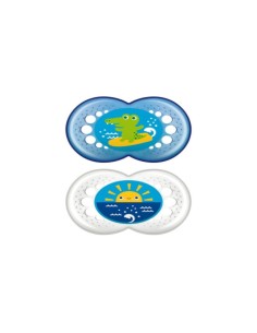 Mam Baby Sucette Original 16+ Silicone Bleu 2U