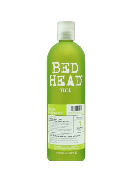 Tigi Re Energize Shampooing Pour Les Cheveux Normaux 750ml