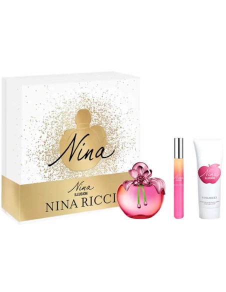 Nina Ricci Nina Illusion Eau De Parfum Vaporisateur 80ml Coffret 3 Pro