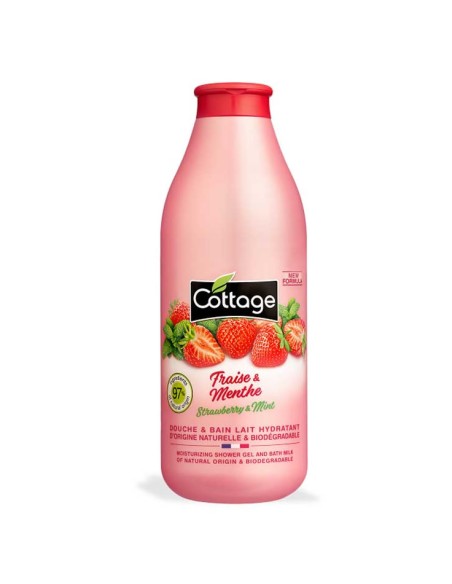 Cottage Moisturizing Shower Milk Strawberry & Mint 750ml