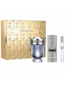 Paco Rabanne Invictus Eau De Toilette Spray 100ml Coffret 3 Produits
