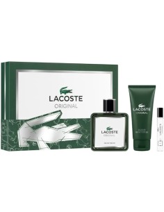 Lacoste Original Eau De Parfum Spray 100ml Coffret 3 Produits