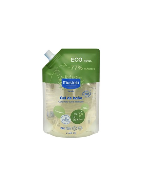Mustela Bio Gel Shampoing Recharge 400 ml