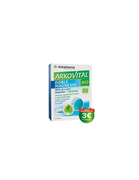 Arkopharma Arkovital Double Magnésium Bio 30 Comprimés