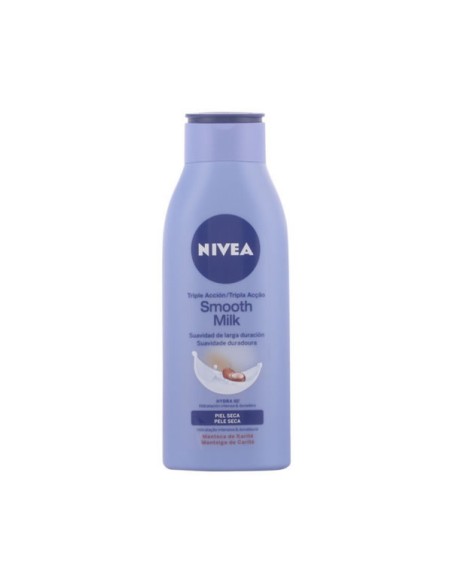 Nivea Smooth Milk Lotion Corporelle Triple Action Peaux Sèches 400ml