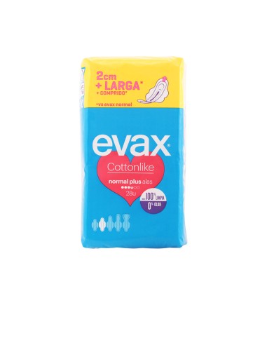 Evax Cottonlike Normal Plus Avec Ailettes Serviettes Hygiéniques 28 U