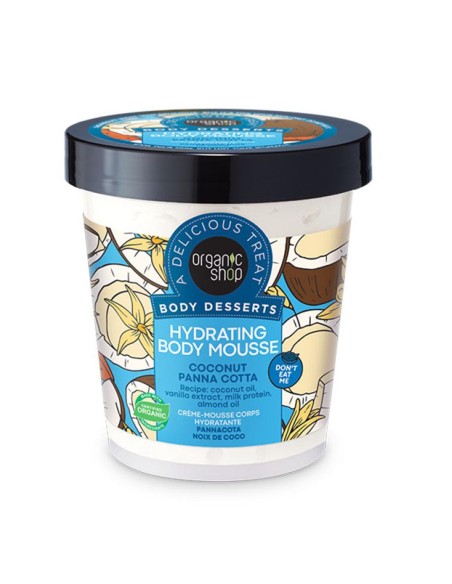 Organic Shop Hydrating Espuma Corporal Coconut y Pannacotta 450ml