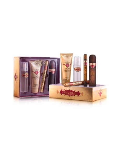 Cuba Paris Royal Eau De Toilette Vaporisateur 100ml Coffret 4 Produits
