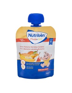 Nutribén Fruit & Go! Poire, Banane, Orange Et Biscuit 90 g