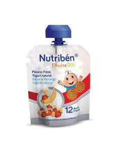 Nutribén Fruit & Go Banane, Fraise Et Yaourt Nature 90 g