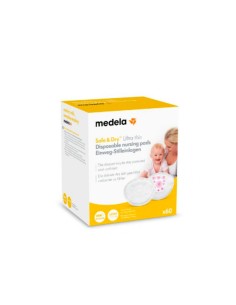 Medela Safe & Dry Disposable Absorbent Discs 60U