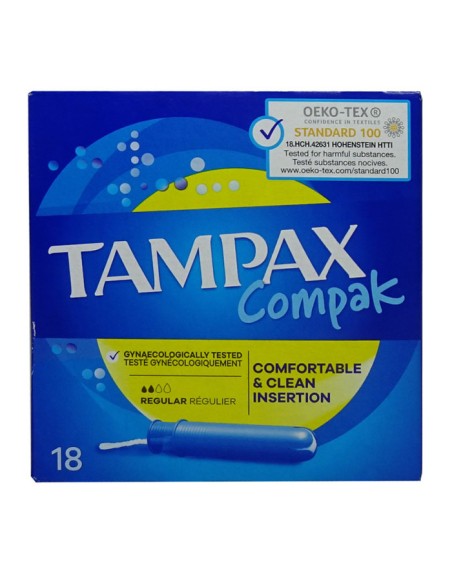 Tampax Compak Regular 18 Unités