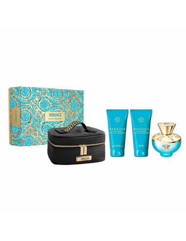 Versace Dylan Torquoise Eau De Toilette Spray 100ml Coffret 4 Produits Versace Dylan Torquoise Eau De Toilette Spray 100ml Coffret 4 Produits