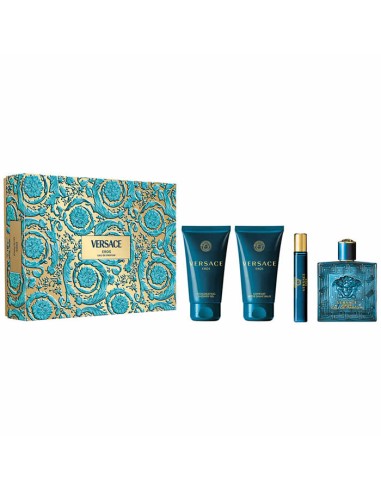 Versace Eros Eau De Parfum Vaporisateur 100ml Coffret 4 Produits