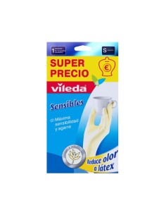 Vileda Sensible Latex Gloves Size S
