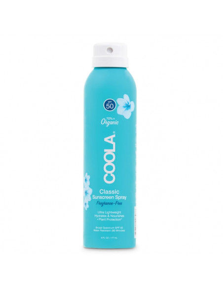 Coola Classic Body Organic Sunscreen Spray Spf50 Fragrance Free 177ml