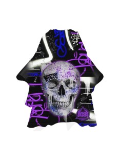 Eurostil Purple Skull Capa Con Cuello De Neopreno 1un