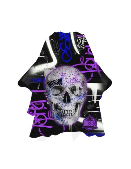 Eurostil Purple Skull Capa Con Cuello De Neopreno 1un