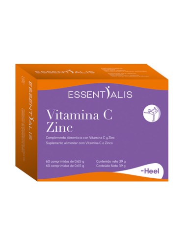 Heel Essentialis Vitamine C Zinc 60 Comprimés Heel Essentialis Vitamine C Zinc 60 Comprimés