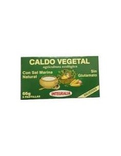 Integralia Caldo Vegetal Eco Con Sal Marina 6 Cubitos X 11g