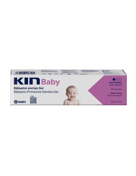 Kin Baby Gum Baume Gel Saveur Fraise 30 ml