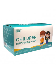 Masque Enfant Jetable Bleu 50 Unités