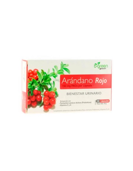 B-Green Canneberge Probiotiques 30 Capsules
