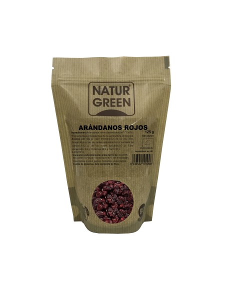 Naturgreen Arandanos Rojos Deshidratados Bio 125g