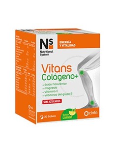Ns Vitans Collagène Saveur Citron 30 Sachets