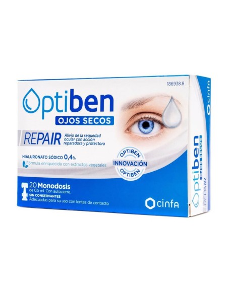 Optiben Réparation Yeux Secs 20 Unidoses