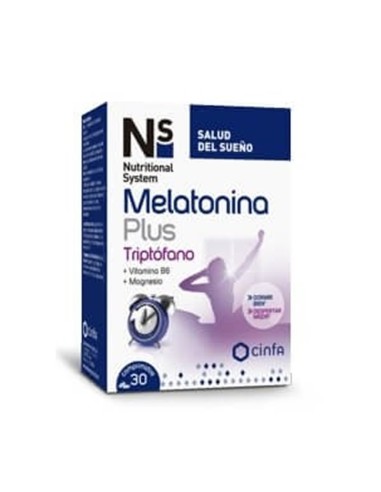Ns Mélatonine Plus Tryptophane 30 Comprimés Ns Mélatonine Plus Tryptophane 30 Comprimés