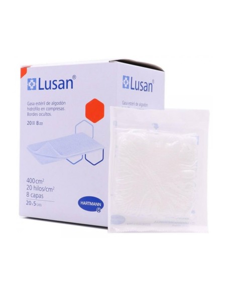 Hartmann Lusan Gaze En Coton 20 Sachets De 5