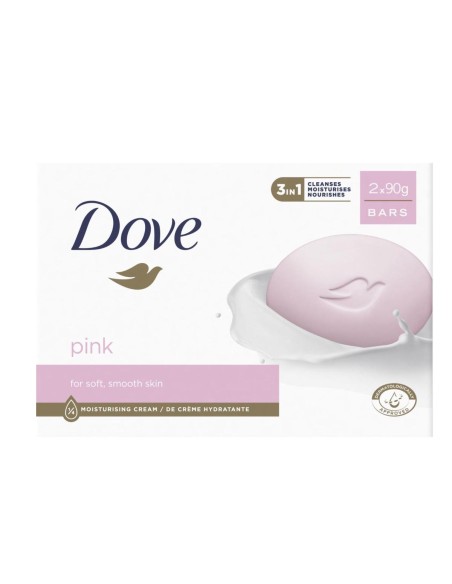 Dove Pink Jabon Pack Doble 90g