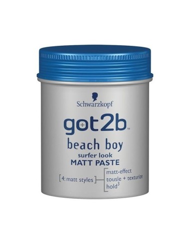 Schwarzkopf Got2b Beach Boy Pate Modelante Matte Surfer Look 100ml Schwarzkopf Got2b Beach Boy Pate Modelante Matte Surfer Look 100ml