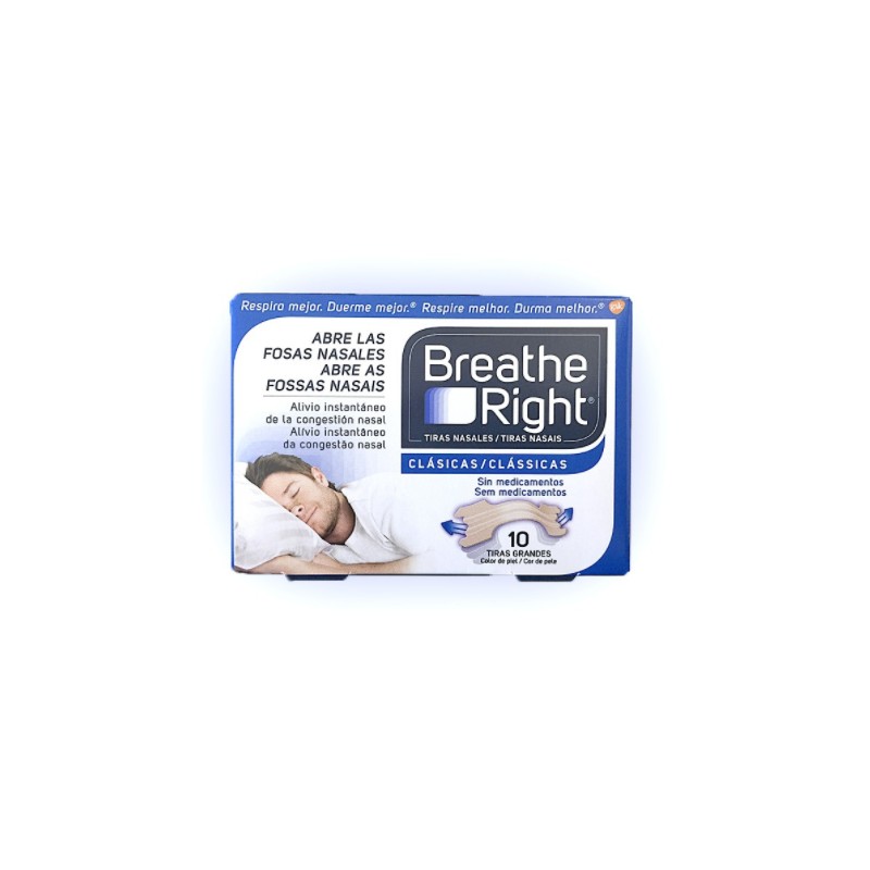 Breathe Right Bandes Nasales Grande Taille 10 Unités