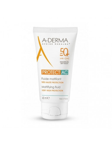 A-Derma Protect AC Fluide Matifiant Spf50 + 40ml A-Derma Protect AC Fluide Matifiant Spf50 + 40ml