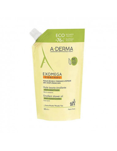 A-Derma Exomega Control Huile Nettoyante Émoliente Recharge 500ml A-Derma Exomega Control Huile Nettoyante Émoliente Recharge 500ml