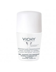 Vichy Déodorant 48H Roll On Anti Transpirant Peaux Sensibles Ou Epil