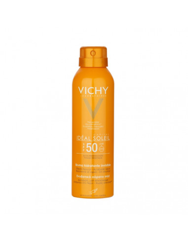 Vichy Ideal Soleil Brume hydratante Invisible Spf50 200ml