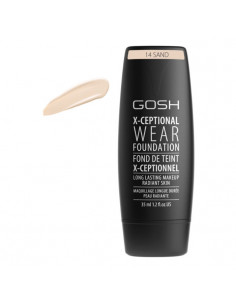 Gosh X-Ceptional Wear Foundation Long Lasting Makeup 14 Sand 35ml