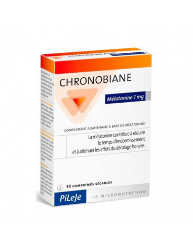 Pileje Chronobiane Melatonin 1mg 30 Comprimés Pileje Chronobiane Melatonin 1mg 30 Comprimés